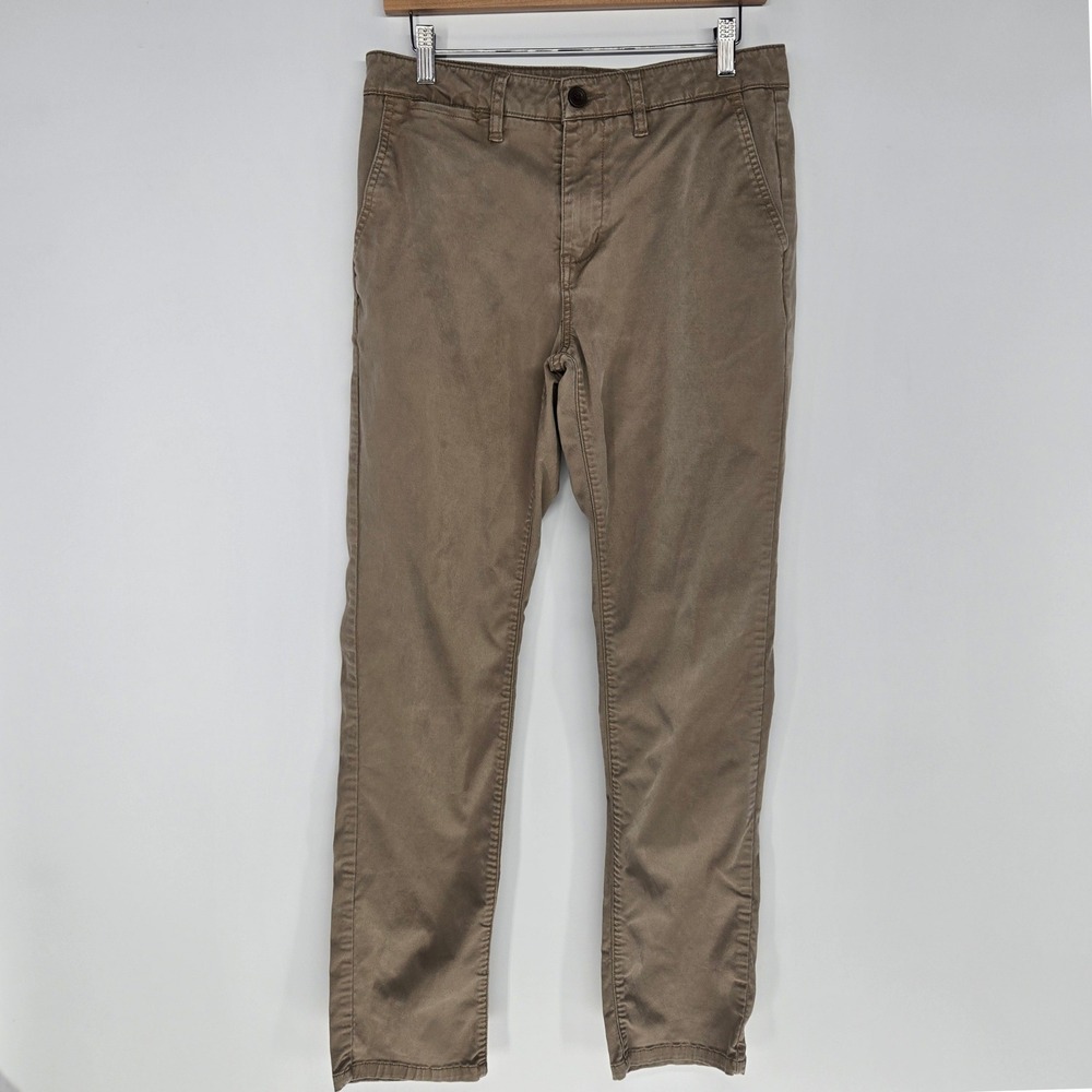 Katin Corey Pant Mens 30 Tan Brown Slim Straight Chino Tencel Stretch Khaki Golf